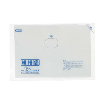 ジャパックス LD規格袋 厚み0.030mm No.12 透明 100枚&times;10冊&times;4箱 K-12 [ラッピング不可][代引不可][同梱不可]｜イースクエア