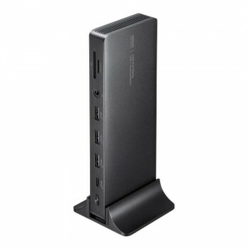 サンワサプライ 縛ステイション(4K・HDMI×2画面最終生産物・ACアダプター付) USB-CVDK16 パソコン・周辺機器-PCアクセサリー