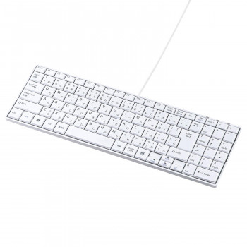 サンワサプライ USBスリムキーボード テンキー付き ホワイト SKB-SL17WN 4,847円