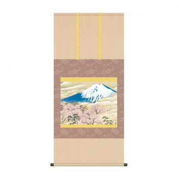 掛軸 横山大観富士と桜図 54.5×115cm KZ2G9-005|イースクエア