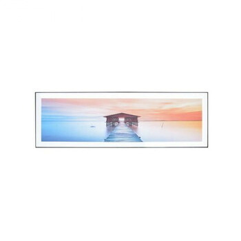 東谷 アートパネル 写真 海辺 140×45cm ホワイト ART-201C [ラッピング不可][代引不可][同梱不可]