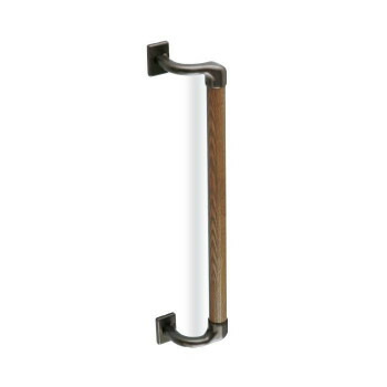 シロクマ オフセット手すり アンバー/Mオーク BR-572 600mm