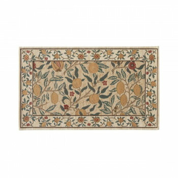 川島織物セルコン Morris Design Studio フルーツ マット 約45×75cm FH1706A Y イエロー