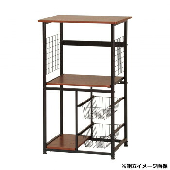 弘益(KOEKI) UTILITY キッチンラック ブラウン KR600BR [ラッピング不可][代引不可][同梱不可]