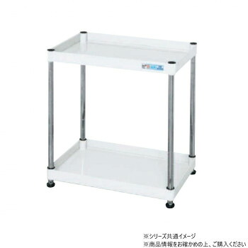サカエ CSパールワゴン固定タイプ 樹脂製 パールホワイト CSPN-7562W [ラッピング不可][代引不可][同梱不可]｜イースクエア