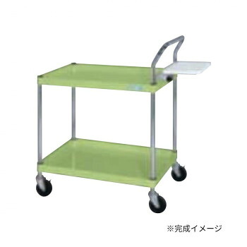 サカエ ピッキングカート 750×500×740mm グリーン 2段 PC-7572 [ラッピング不可][代引不可][同梱不可]