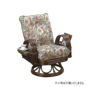 今枝バス発着場 Romantic Rattan 籐リクライニングチェアー 回転させる座腰掛け ご機嫌手合い S699 [ラッピング不可][代引不可][同梱不可]