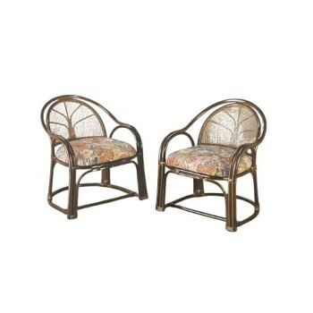 今枝商店 Romantic Rattan 籐アームチェアー2脚組 ハイタイプ TK11 [ラッピング不可][代引不可][同梱不可]