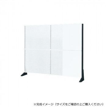 サカエ ポール型架台 パンチングパネル付 1200×65×1010mm パールホワイト KP-M120PW [ラッピング不可][代引不可][同梱不可]
