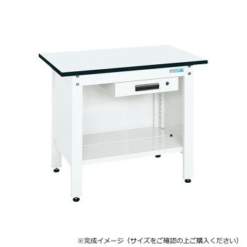 サカエ 一人用作業台CPタイプ ポリエステル天板 900×600×740mm パールホワイト CP-096AW [ラッピング不可][代引不可][同梱不可]