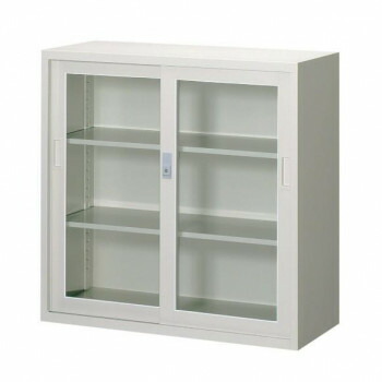 一般書庫/D:400タイプ 3×3型引違書庫(ガラス戸) 3号 棚板2枚付 ニューグレー COM-N303G [ラッピング不可][代引不可][同梱不可] 29,312円