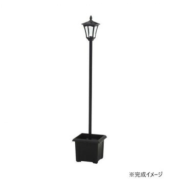 不二営利主義 C/D:38518 LEDソーラースタンドライト 1灯 プランター付き添い人