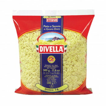 DIVELLA ディヴェッラ パスタ ♯74 ステッリーネ 500g×24個 606-218 [ラッピング不可][代引不可][同梱不可]