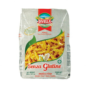 DIVELLA ディヴェッラ パスタ グルテンフリー フジッリ 400g×12個 606-160 [ラッピング不可][代引不可][同梱不可]