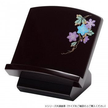 座り見台 (木製) 3.0寸 タメ 蒔絵 鉄仙 5802301226031