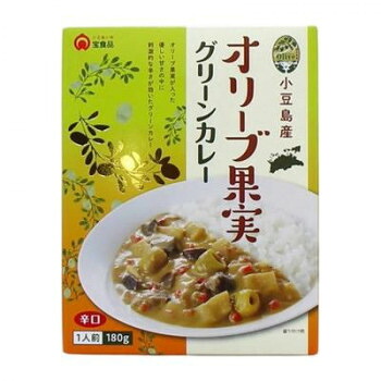 宝食品 小豆島産 オリーブ果実グリーンカレー 180g&times;30セット [ラッピング不可][代引不可][同梱不可]｜イースクエア
