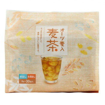 山陽商事 オーツ麦入麦茶ティーパック240g(8g×30袋)×12(ケース販売) [ラッピング不可][代引不可][同梱不可]