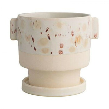 グリーンポット 植木鉢 グレージー クリーム 15cm HO-5115CR 4個入 [ラッピング不可][代引不可][同梱不可]｜イースクエア