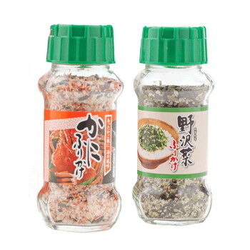 みなり かにふりかけ 85g・野沢菜ふりかけ 90g 各15個セット [ラッピング不可][代引不可][同梱不可]｜イースクエア