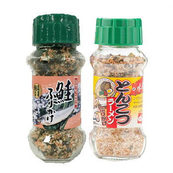 みなり 鮭ふりかけ 85g・とんこつラーメンふりかけ 80g 各15個セット [ラッピング不可][代引不可][同梱不可]｜イースクエア