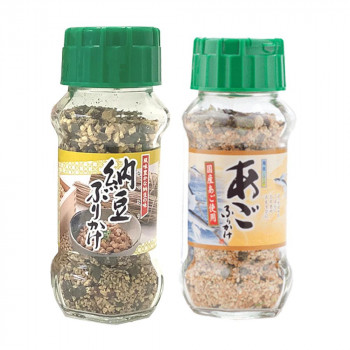 みなり 納豆ふりかけ 85g・あごふりかけ 85g 各15個セット [ラッピング不可][代引不可][同梱不可]｜イースクエア