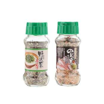 みなり 野沢菜ふりかけ 90g・のどぐろ煮付風味ふりかけ 85g 各15個セット [ラッピング不可][代引不可][同梱不可]｜イースクエア