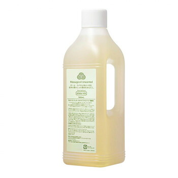 日本香堂 アロマベラ マッサージオイル アンセンテッド (詰替え用) 1000ml 注ぎキャップ付 89355｜イースクエア