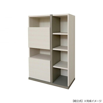 日本製組立家具 収納キャビネット サイドボード ホワイト co-pabo-1280ot-wh [ラッピング不可][代引不可][同梱不可]｜イースクエア