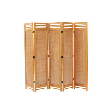アジアンスクリーン 5連 ライトブラウン SW09PT [ラッピング不可][代引不可][同梱不可]｜イースクエア