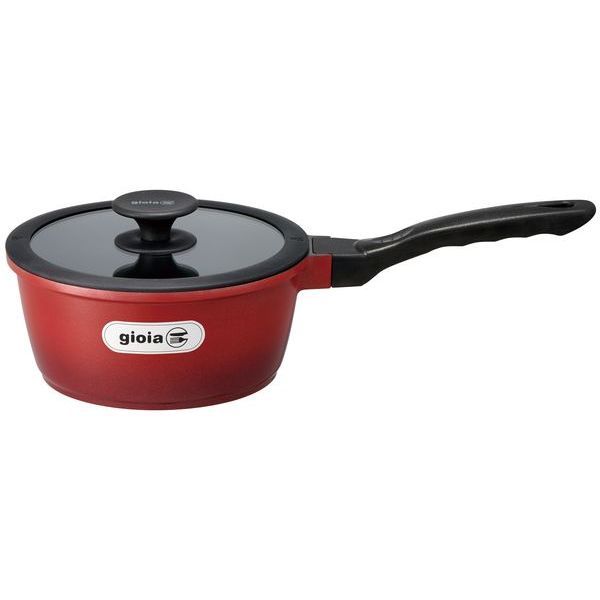 万年 gioia ラウンドソースパン18cm レッド [キャンセル・変更・返品不可]