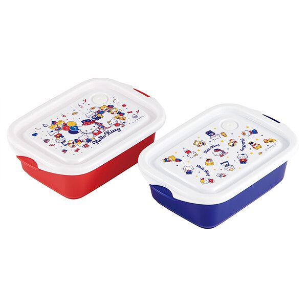 HELLO KITTY ミニシールボックス 2個セット 抗菌 ミニ シール ボックス 2個 セット お弁当 デザート 容器