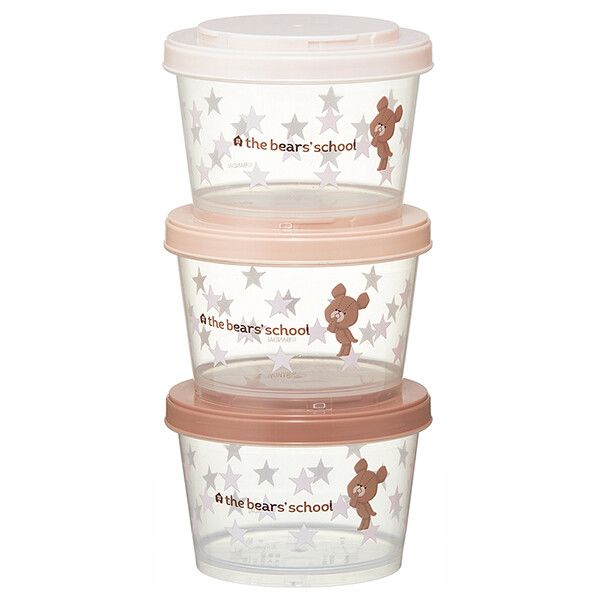 楽天市場】ジョイント式薄肉保存容器3Pセット 【くまのがっこう