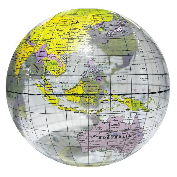 楽天市場】アースボール 直径16インチ(約40cm) 地球型ビニールボール