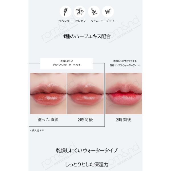 市場 韓国コスメ デュイフル romnd dewy WaterTint ful ウォーターティント ロムアンド