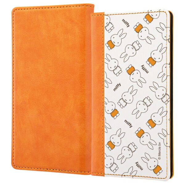 楽天市場 汎用ミッフィー 手帳型ケース Flex L オレンジ ミッフィー総柄 キャンセル 変更 返品不可 イースクエア