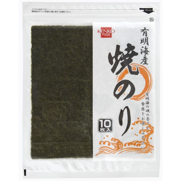 楽天市場】白子 有明海産 焼のり 金（板のり7枚）×10個 : 紀州