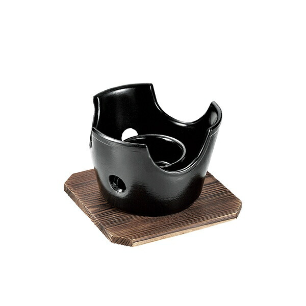 楽天市場】パール金属公式 丸型コンロ 木台付 陶器製 和ごころ懐石