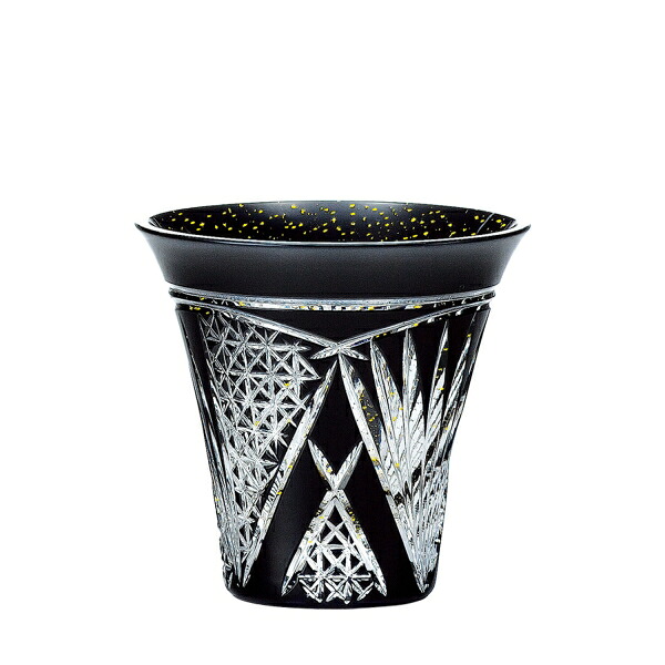 八千代切子 杯(開扇柄ひらきおうぎがら) Handmade glassware made in Japan [キャンセル・変更・返品不可]