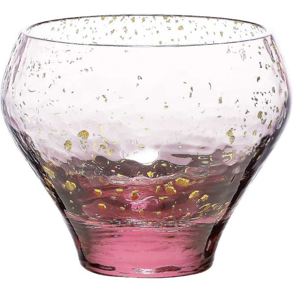 江戸硝子 八千代窯 杯(梅紫 うめむらさき)日本製 made in Japan [キャンセル・変更・返品不可]