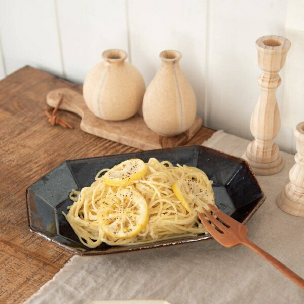 寿山窯 angle アングル 28cmパスタボウル ブラウン