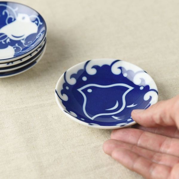 だいふくぱぱページ波千鳥豆皿10個セット だいふくぱぱ様専用ページ波千鳥豆皿10個セット