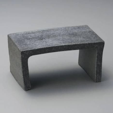 黒窯変台皿(中)