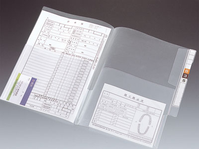 リヒトラブ カルテフォルダー フラップ付 ダブル 縦型 A4 100枚（HK2002）【LIHIT LAB. LIHIT MED. カルテフォルダー メディカルサプライズ】｜文房具屋フジオカ文具e-stationery