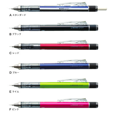 楽天市場】トンボ鉛筆 シャープペンシル モノグラフ 0.5mm（DPA-132）【TOMBOW MECHANICAL PENCIL フレノック式  クリップノック式 回転繰り出し式消しゴム付 フレロック機構付】 : 文房具屋フジオカ文具e-stationery