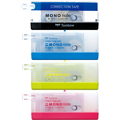 楽天市場 トンボ鉛筆 モノノート テープ幅2 5mm Ct Ycn2 5 Tombow Mono Note Correction Tape 修正テープ 使い切りタイプ 文房具屋フジオカ文具e Stationery