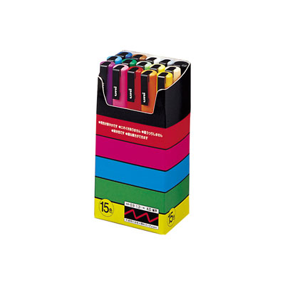 楽天市場】三菱鉛筆 ポスカ 中字丸芯 水性サインペン（PC-5M