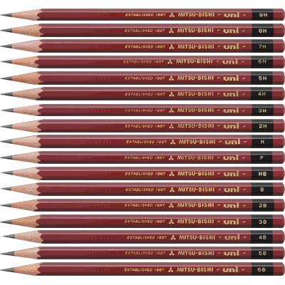 三菱鉛筆 ユニ 鉛筆 1ダース(U)【MITSUBISHI uni 鉛筆 6角軸 筆記具】|文房具屋フジオカ文具e-stationery