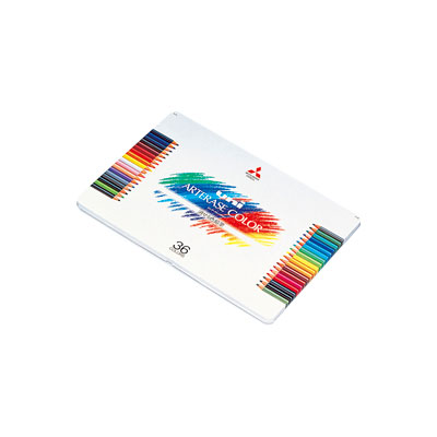 三菱鉛筆 ユニアーテレーズカラー 消せる色鉛筆 36色セット（UAC36C）（A-68732）【MITSUBISHI uni ARTERASE COLOR 色鉛筆 筆記具】
