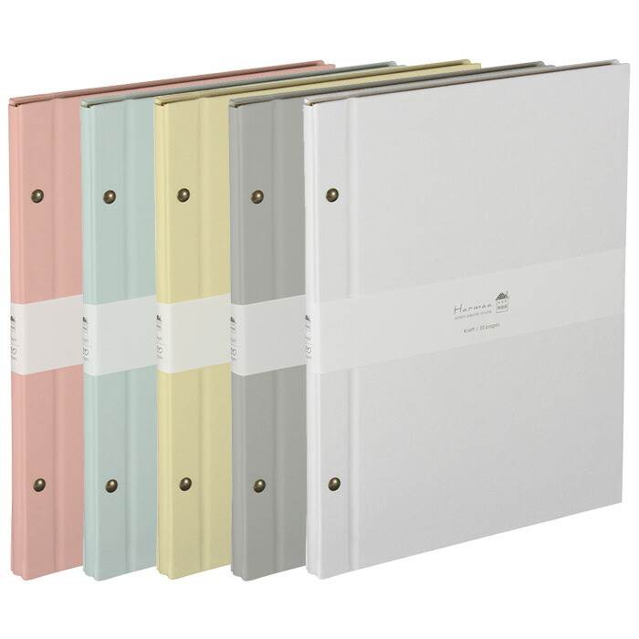 344円 9周年記念イベントが ナカバヤシ シンプラフト フリー台紙アルバム ブックタイプ クラフト台紙