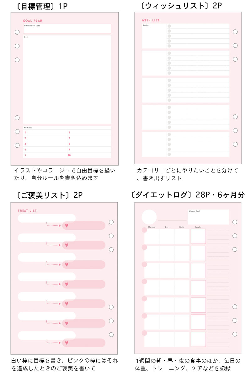 メール便可 4個まで マークス システム手帳 A5サイズ リフィル ガールズノートセット A5 Odr Rfl04 A Personal Organizer Mark S スケジュール帳 デザイン おしゃれ かわいい 第28回 日本文具大賞19 グランプリ Crunchusers Com